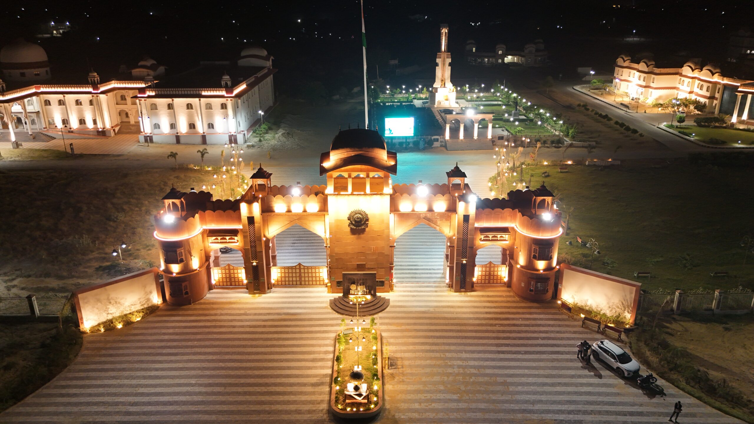 Pandit Deendayal Updhyaya Shekhawati University, Sikar Rajasthan -  Development and architectural design of the campus Entry and Exit Gates.
