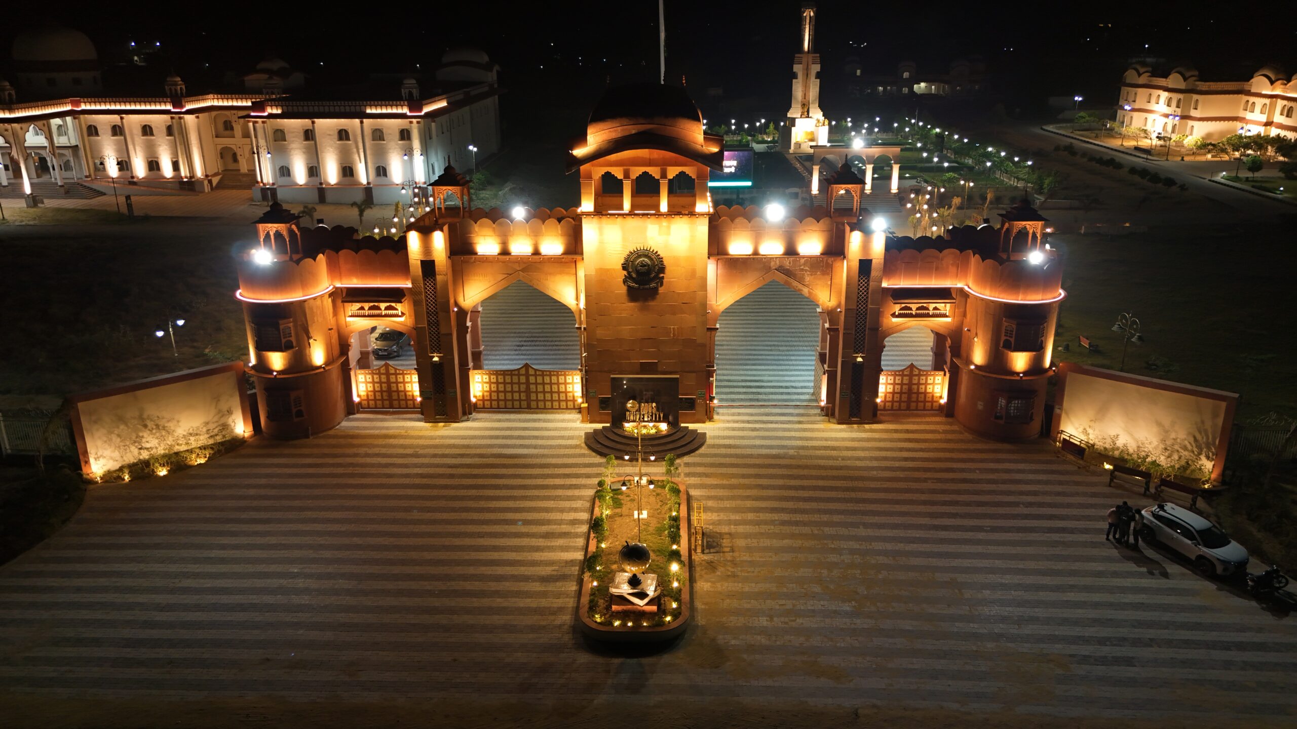 Pandit Deendayal Updhyaya Shekhawati University, Sikar Rajasthan -  Development and architectural design of the campus Entry and Exit Gates.