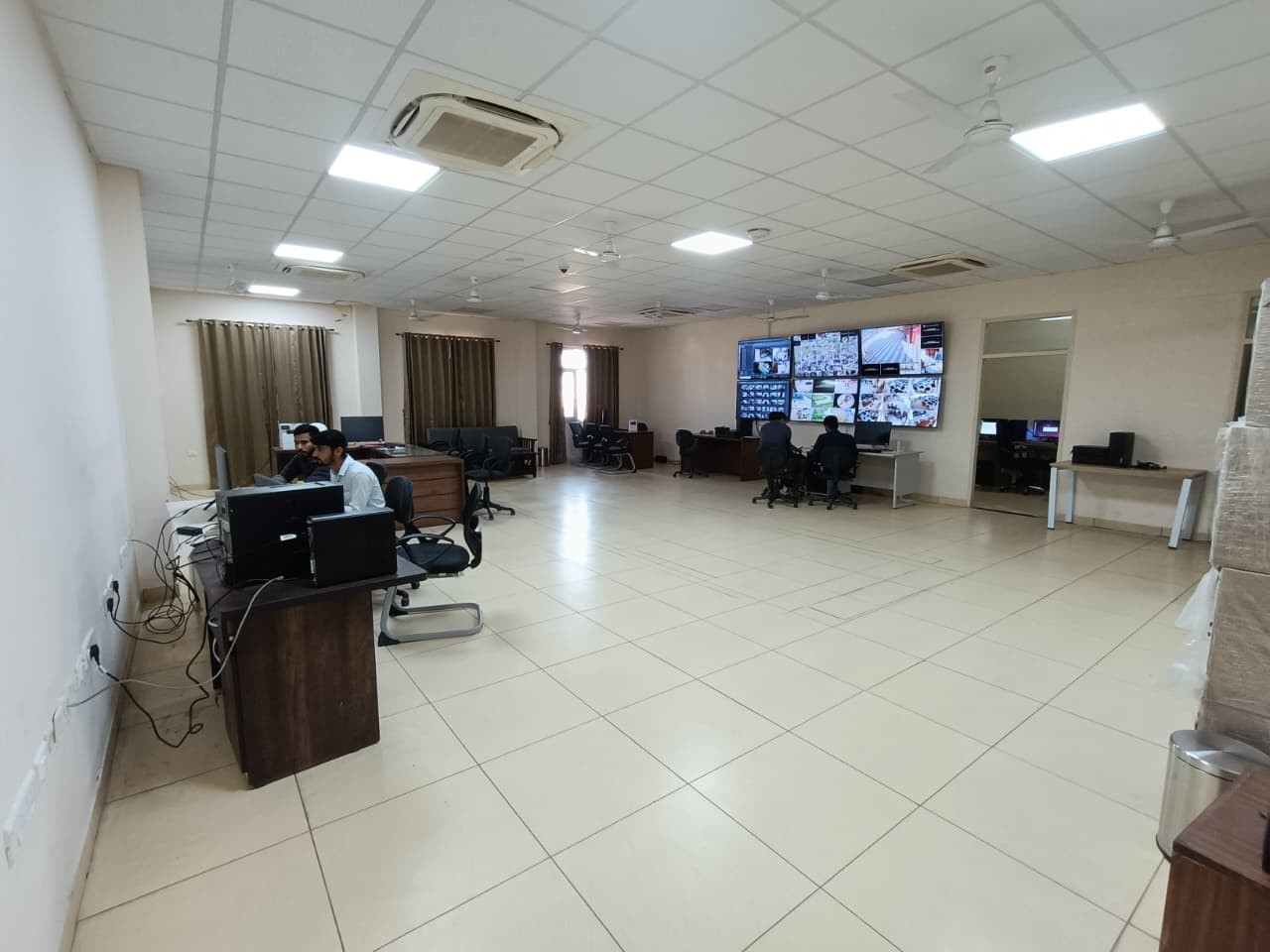 Control Room setup for Security and surveillance.